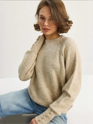 Bianco Lucci Pullover in Beige