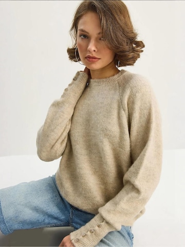 Bianco Lucci Kampsun 'Pullover', värv beež: eest vaates