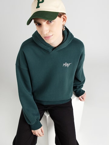 Abercrombie & Fitch Mikina 'SUNDAY' – zelená: přední strana