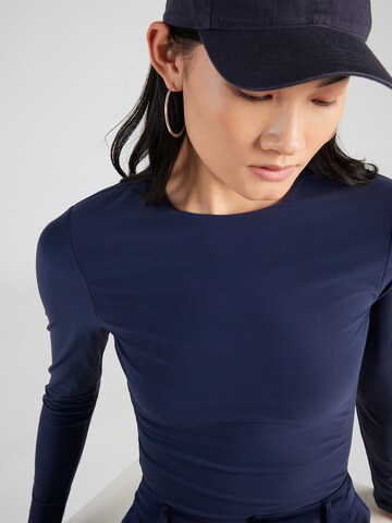 Abercrombie & Fitch Shirt Bodysuit in Blue