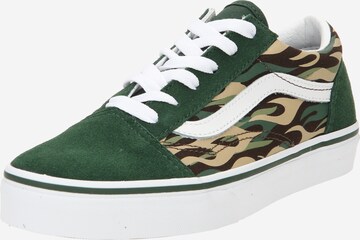 Baskets VANS en vert : devant