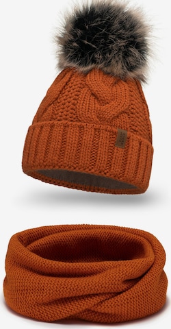 Bonnet '7014 Set' Vivisence en orange : devant