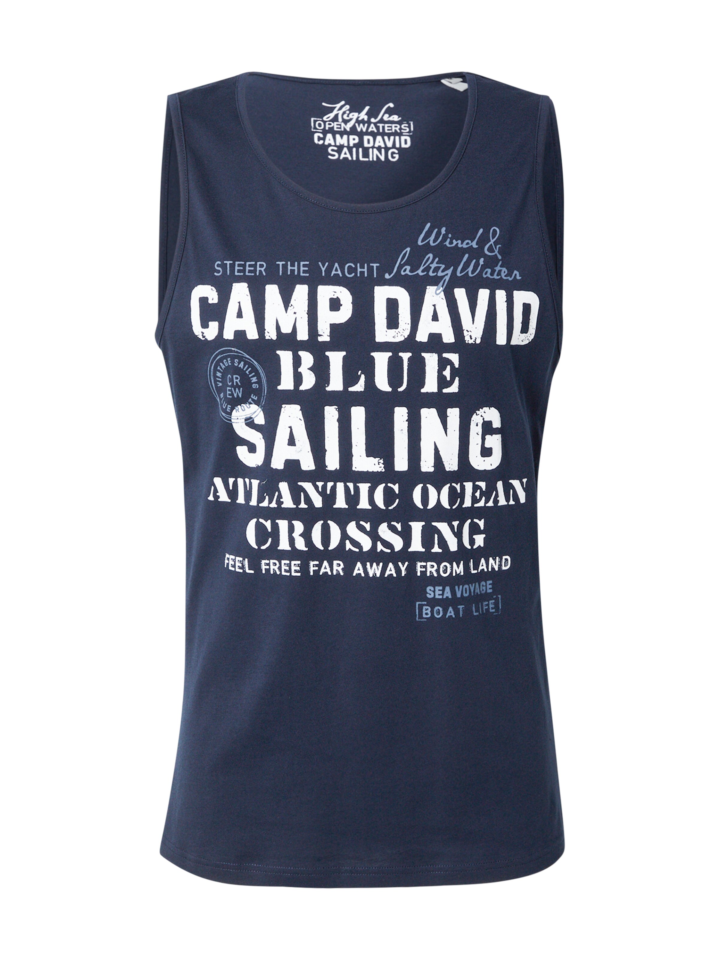 CAMP DAVID Shirt in Blue: front