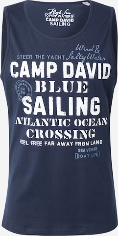 mėlyna CAMP DAVID Marškinėliai: priekis