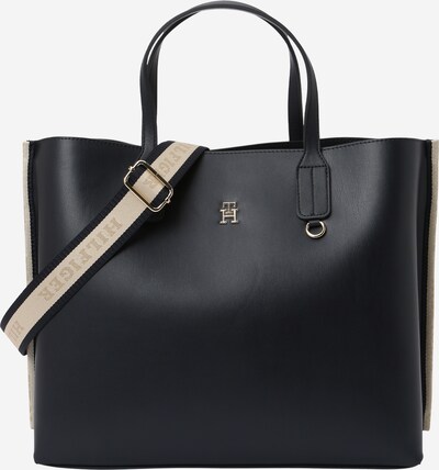 TOMMY HILFIGER Shopper 'Iconic' in Beige / Night blue / Gold, Item view