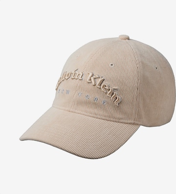 Calvin Klein Cap in Beige: Vorderseite