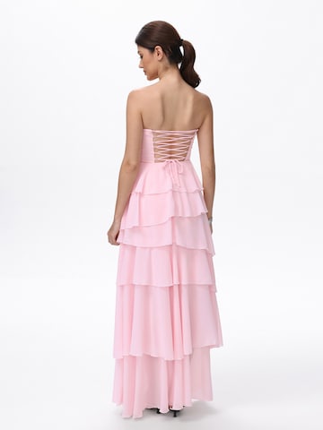 Ivory Field Dress 'Olivia' in Pink