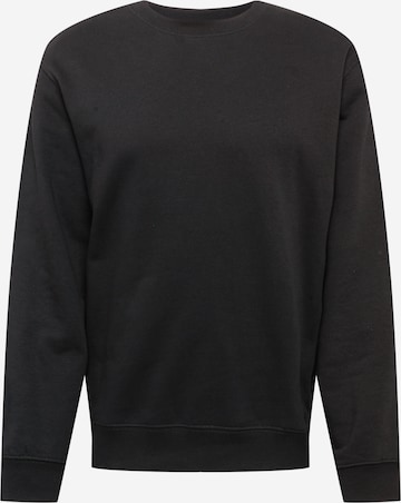 WEEKDAYSweater majica - crna boja: prednji dio