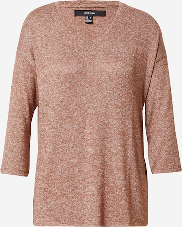 VERO MODA Sweater 'BRIANNA' in Brown: front