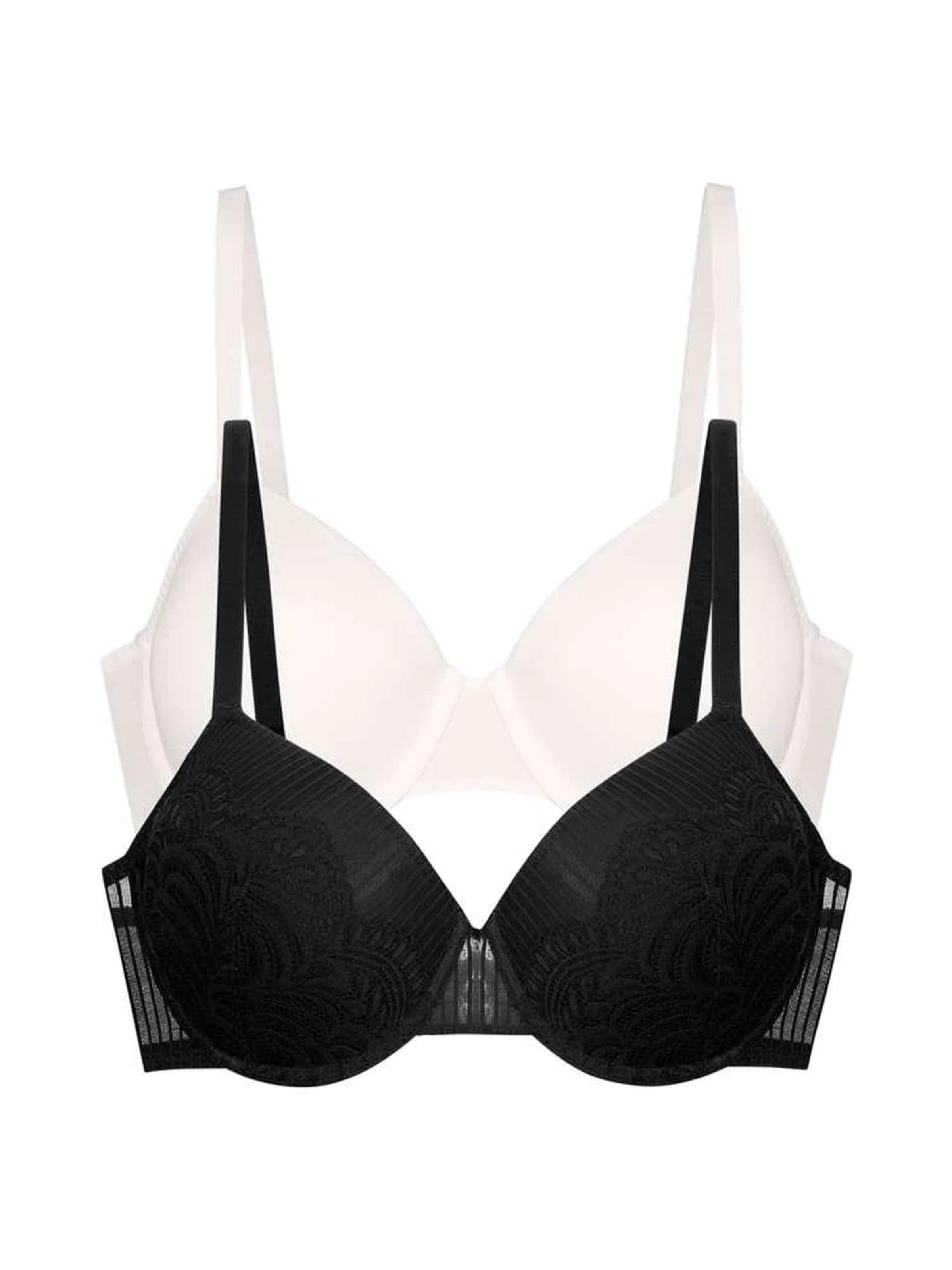 Dorina T-shirt Bra 'EMERSYN DP' in Black: front