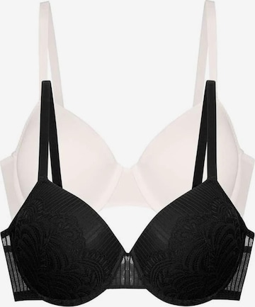 Dorina T-shirt Bra 'EMERSYN DP' in Black: front