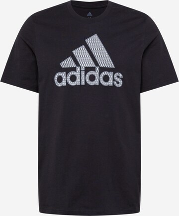 ADIDAS PERFORMANCE Funkcionalna majica '4D Graphic' | črna barva: sprednja stran