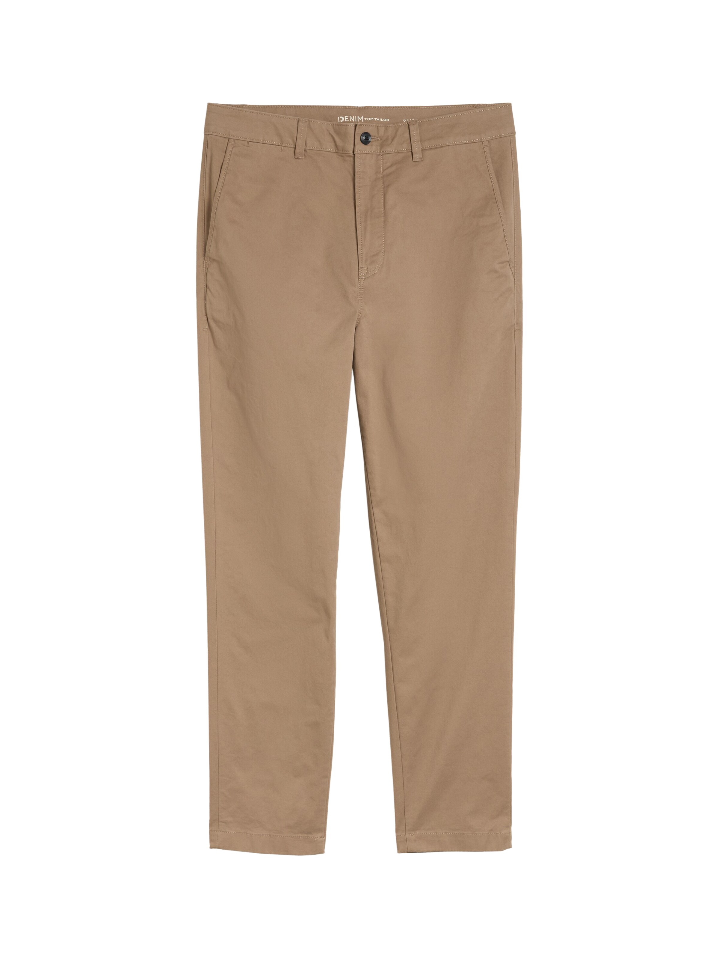 Loosefit Pantalon chino TOM TAILOR DENIM en marron : devant