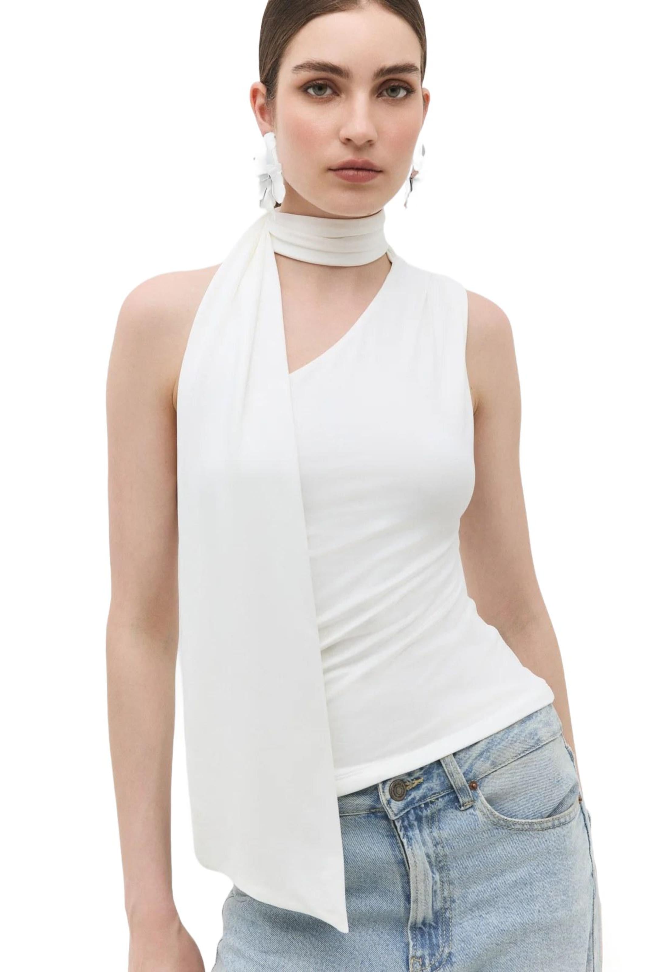 No Matter What Blouse in White: front