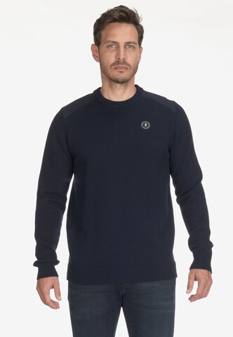 Le Temps Des Cerises Sweater 'FOREX' in Blue: front