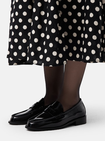 L37 HANDMADE SHOESSlip On cipele 'TO MAKE IT EASIER' - crna boja