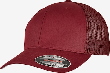 Cappello da baseball di Flexfit in rosso: frontale