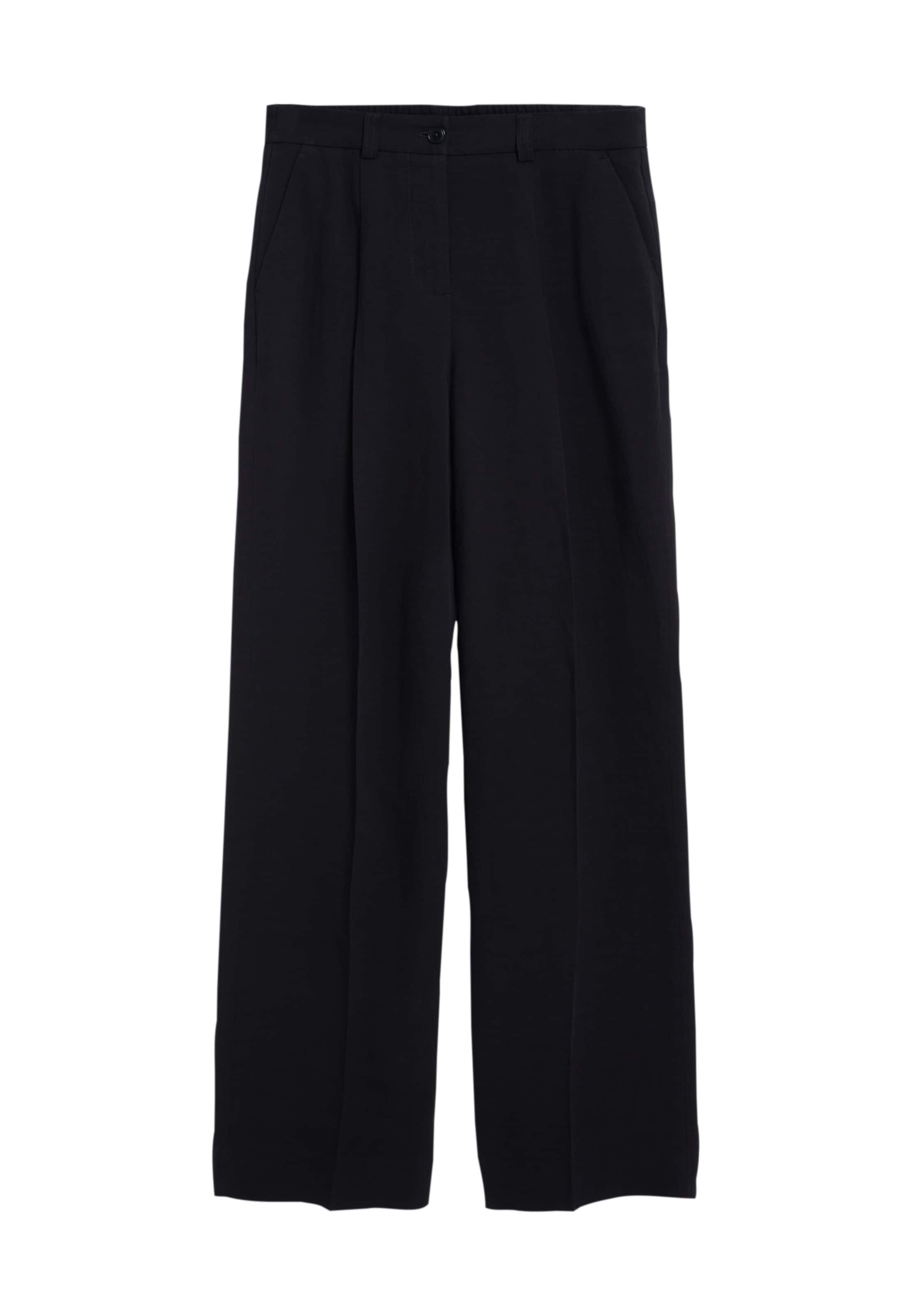 ARMEDANGELS Regular Trousers in Black: front