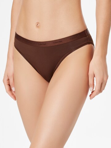 Slip Calvin Klein Underwear en marron : devant