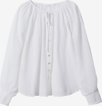 MANGO Blouse 'Recti' in Wit: voorkant