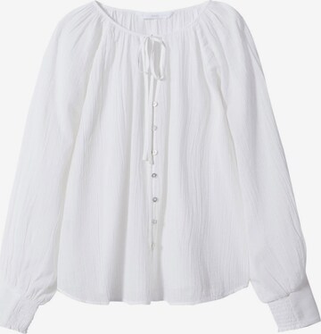 MANGO Blouse 'Recti' in White: front