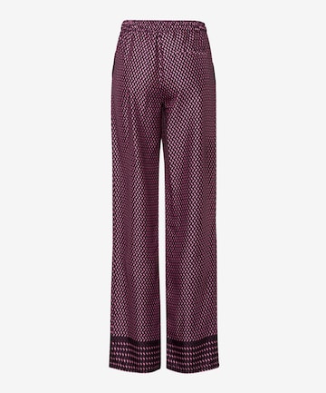 BRAX Wide leg Pants 'Maine' in Purple: back