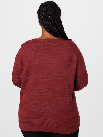 Pull-over 'Airplain' ONLY Carmakoma en rouge