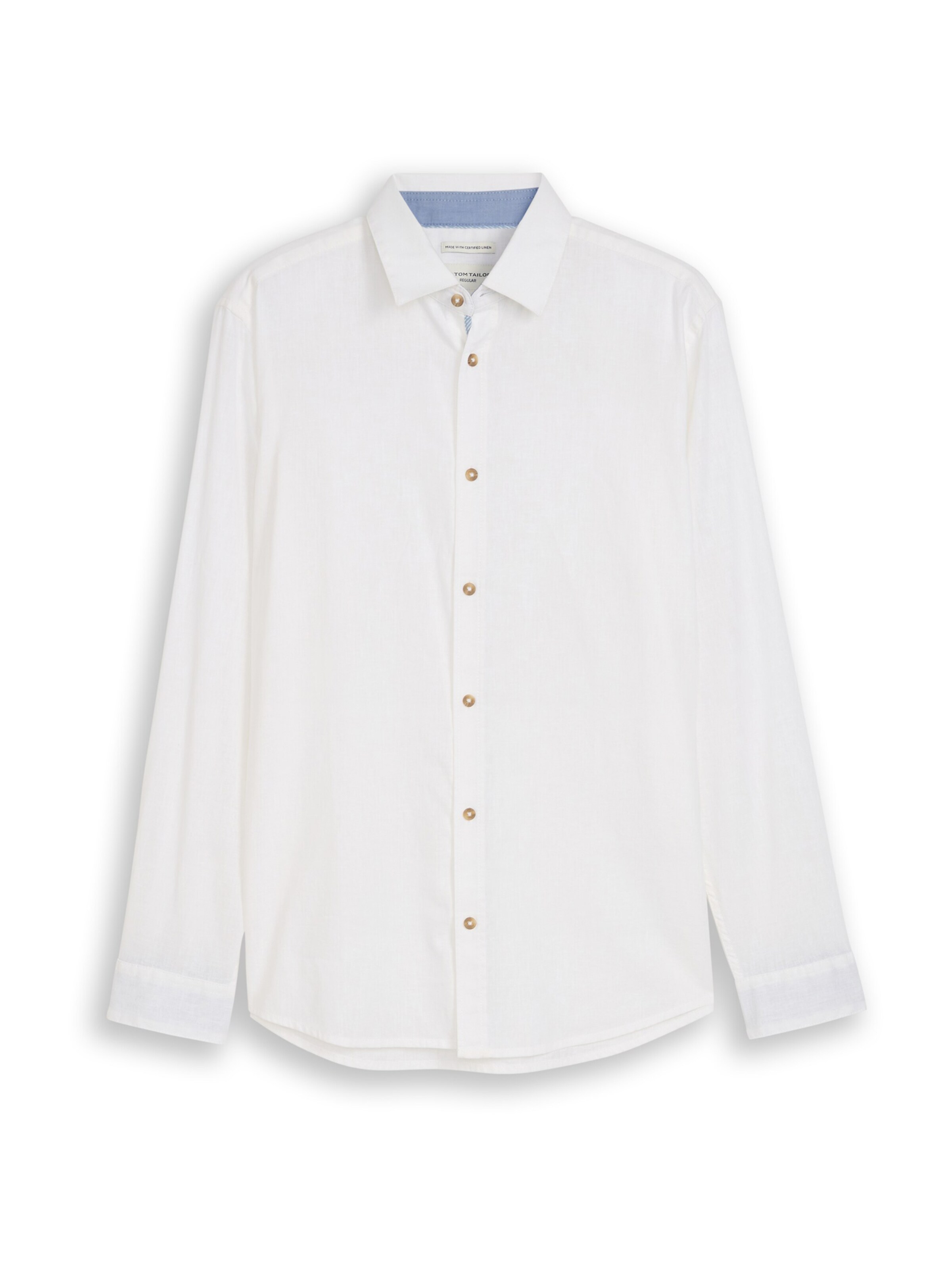 balts TOM TAILOR Krekls: no priekšpuses