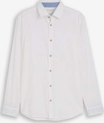 TOM TAILOR Средняя посадка Рубашка в Белый: спереди
