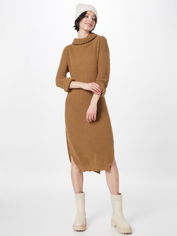 Femme Luxe Knit dress 'ROSLYN' in Brown