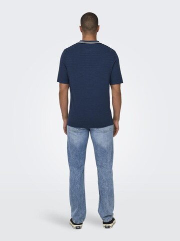 Pull-over 'DENNIS' Only & Sons en bleu