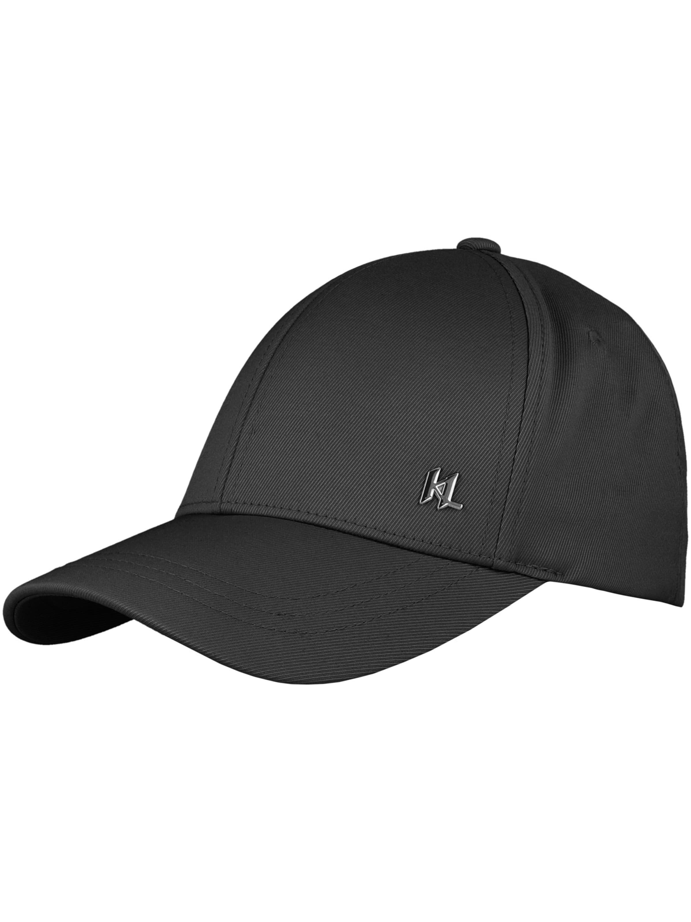 Casquette Karl Lagerfeld en noir : devant