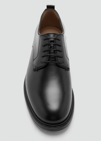 MANGO MAN Schnürschuh 'Blulea' in Schwarz