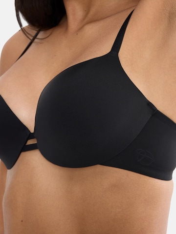 Sutien de tricou Sutien de la TRIUMPH pe negru