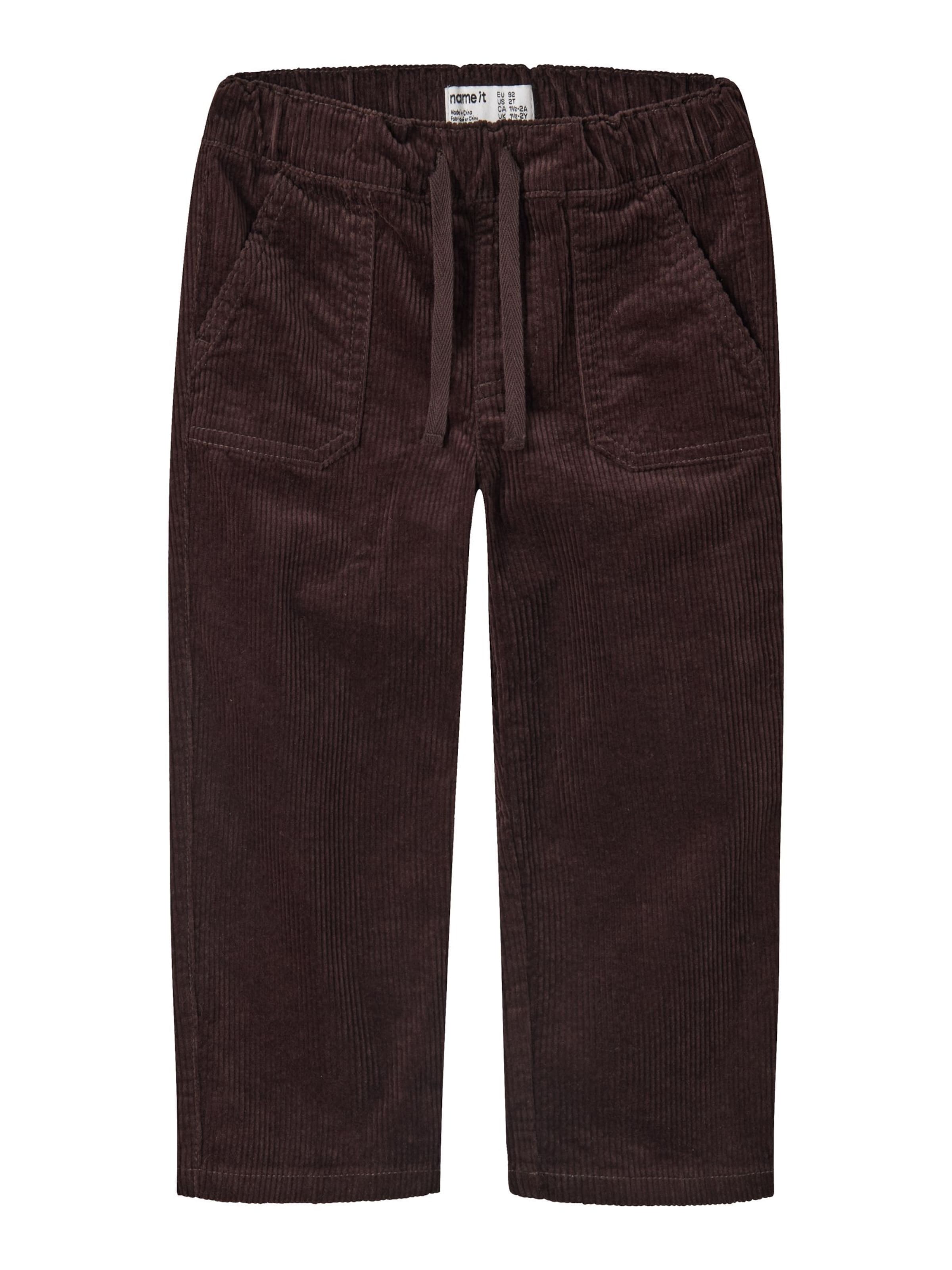 NAME IT Regular Broek in Bruin: voorkant