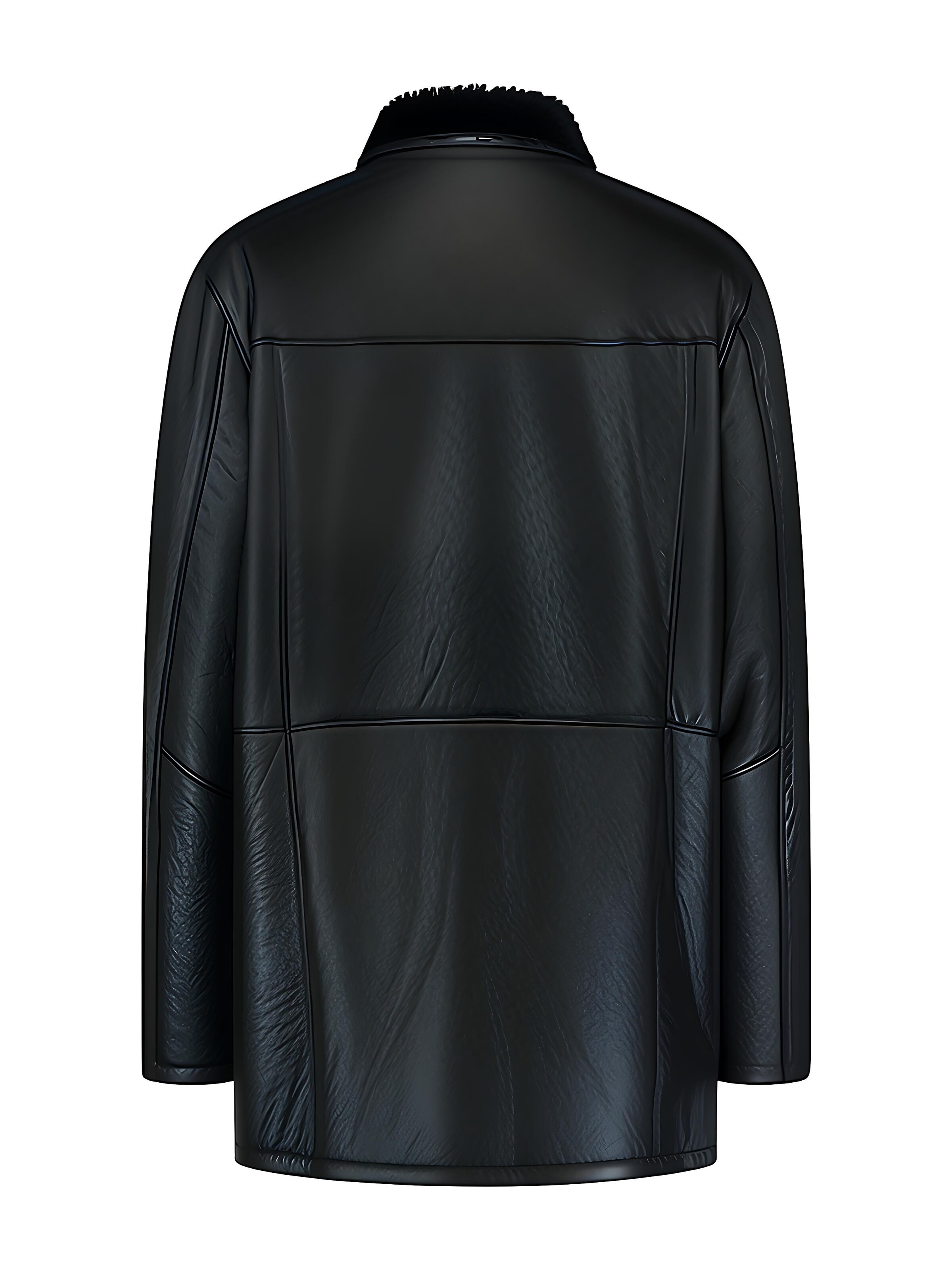 Cappotto invernale 'APPOLLO SHEARLING HERITAGE' di CYCAS D'OR in nero