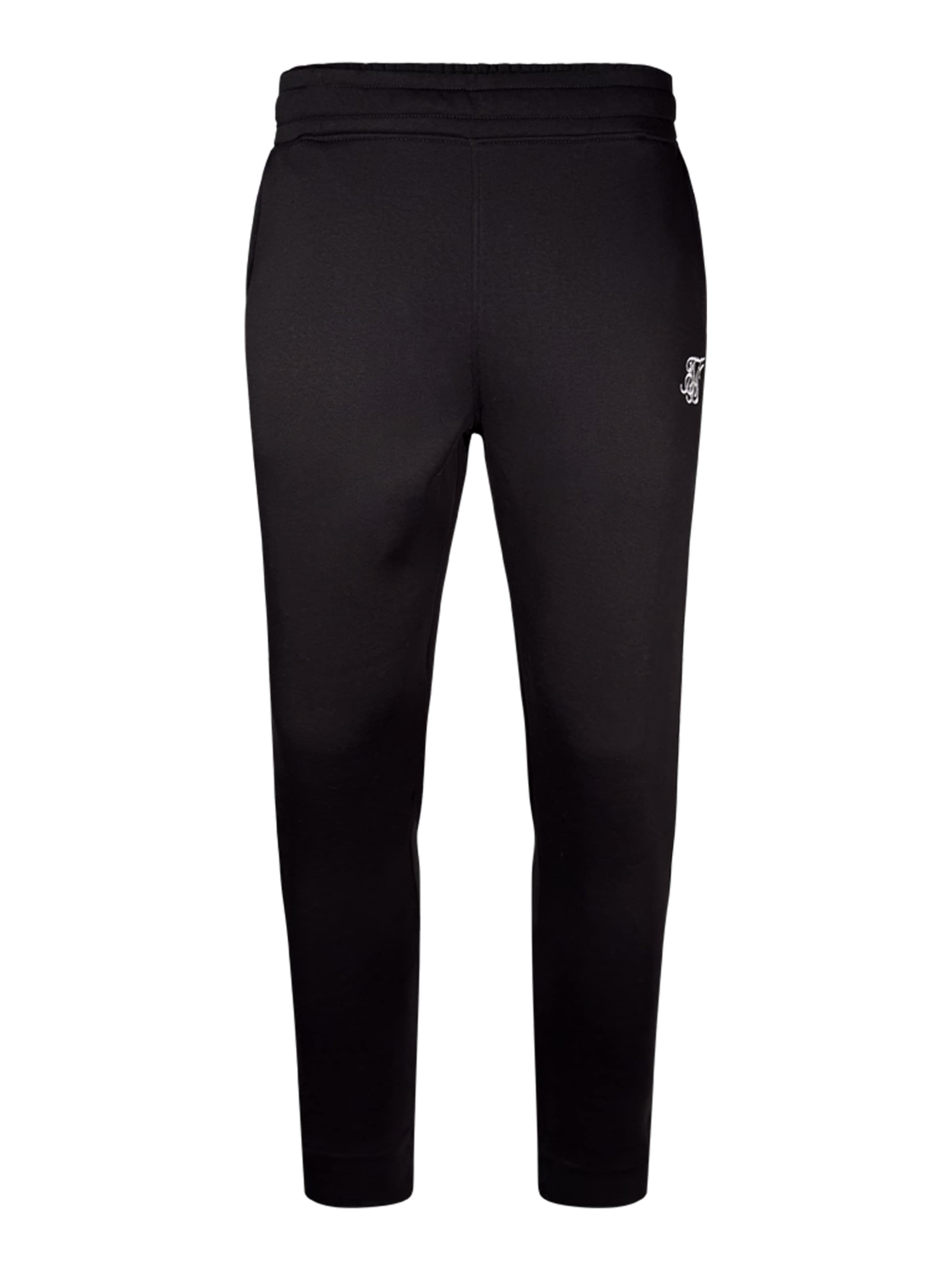 Regular Pantalon de sport SikSilk en noir : devant