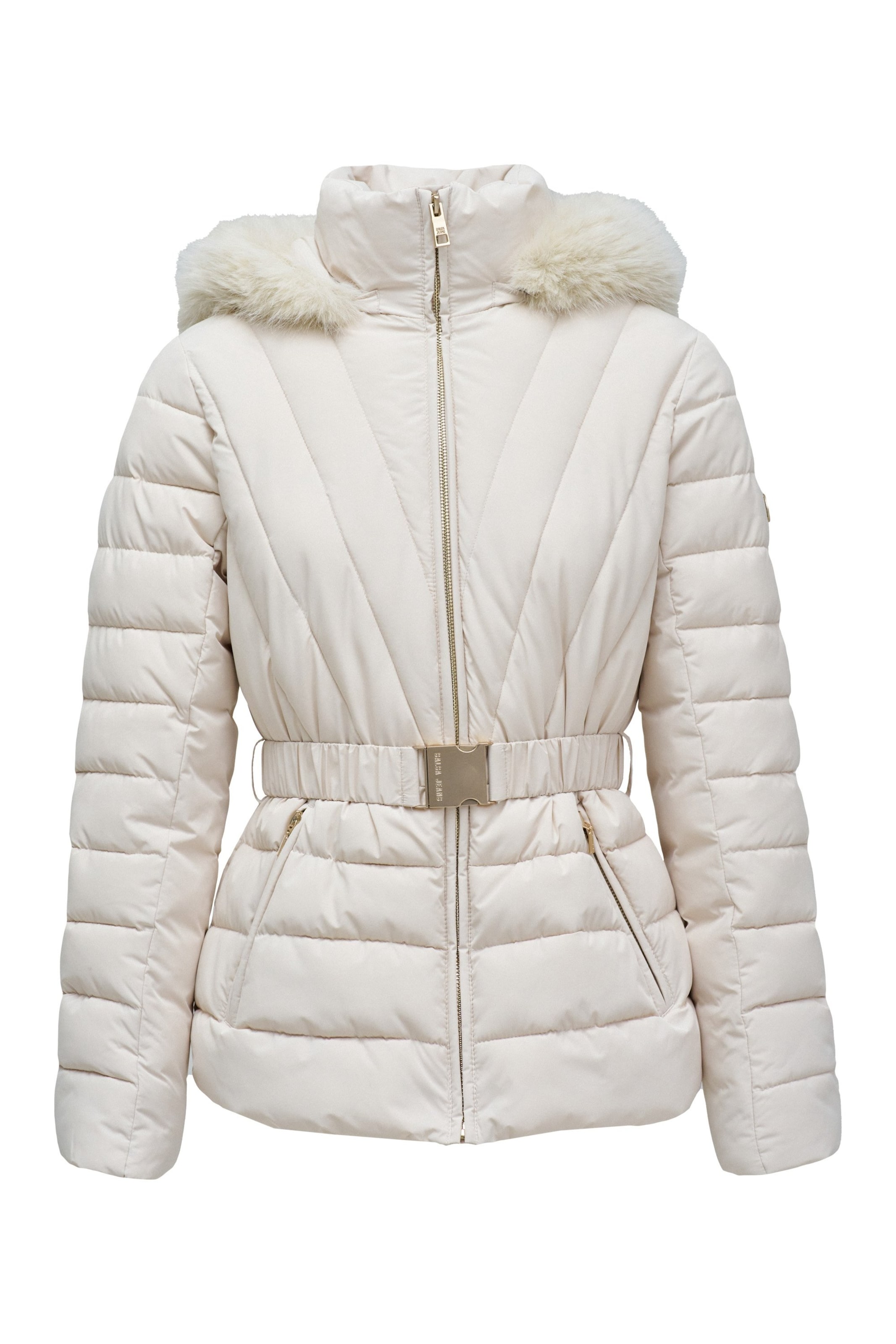 Salsa Jeans Winterjas in Beige: voorkant