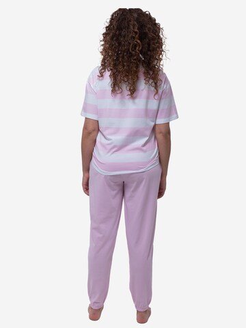 Mey Pajama 'Streaked Lines' in Pink