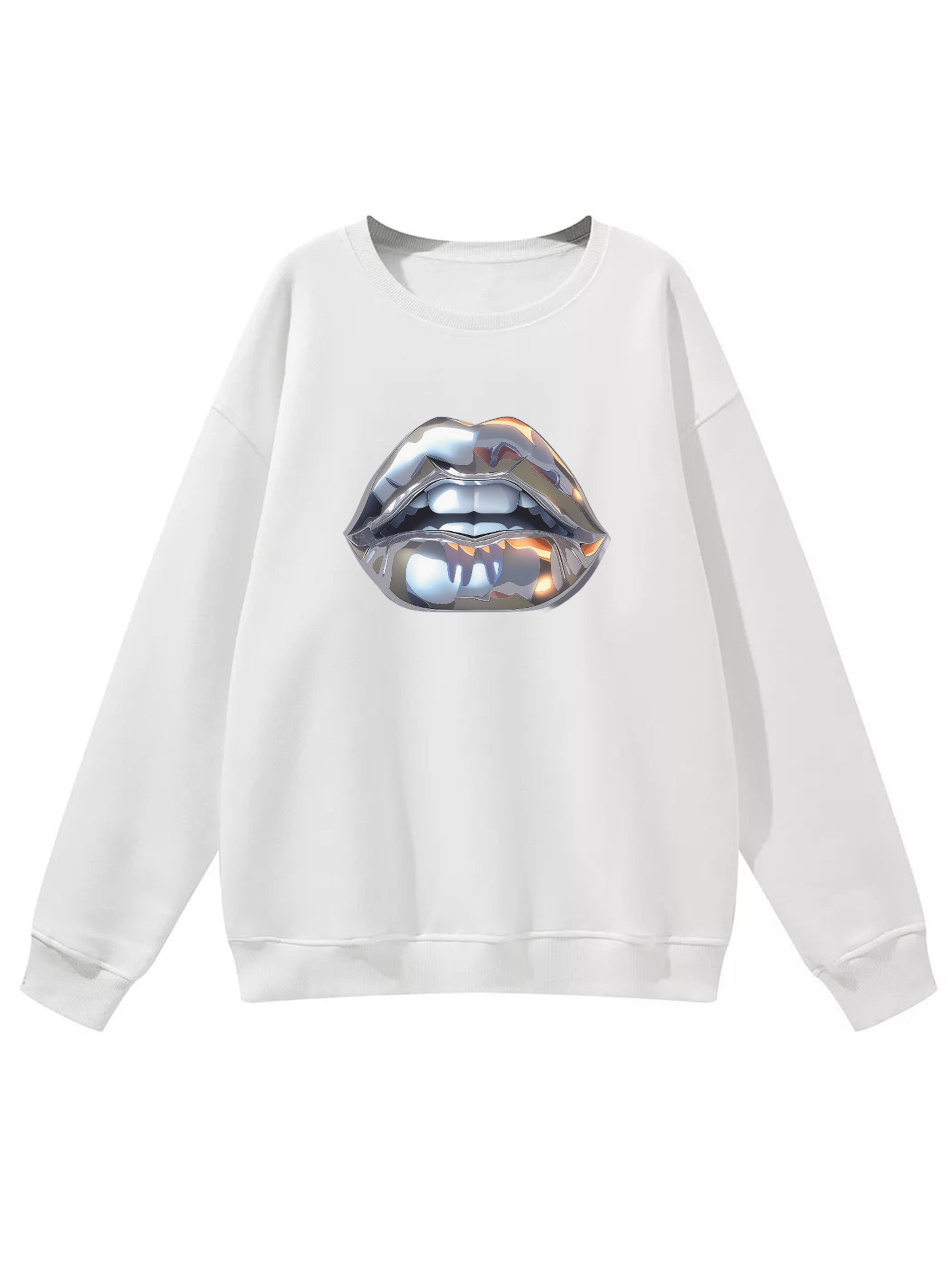Sweat-shirt GORHEY en blanc : devant