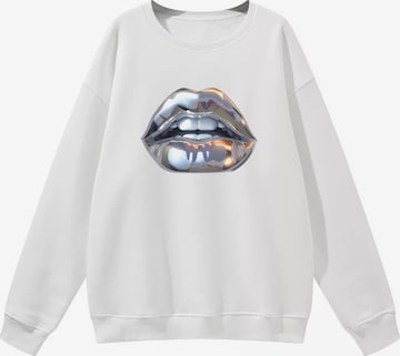 Sweat-shirt GORHEY en blanc : devant