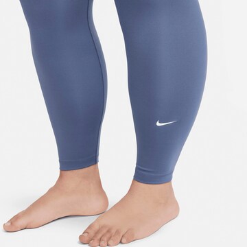 NIKE Skinny Sporthose in Blau