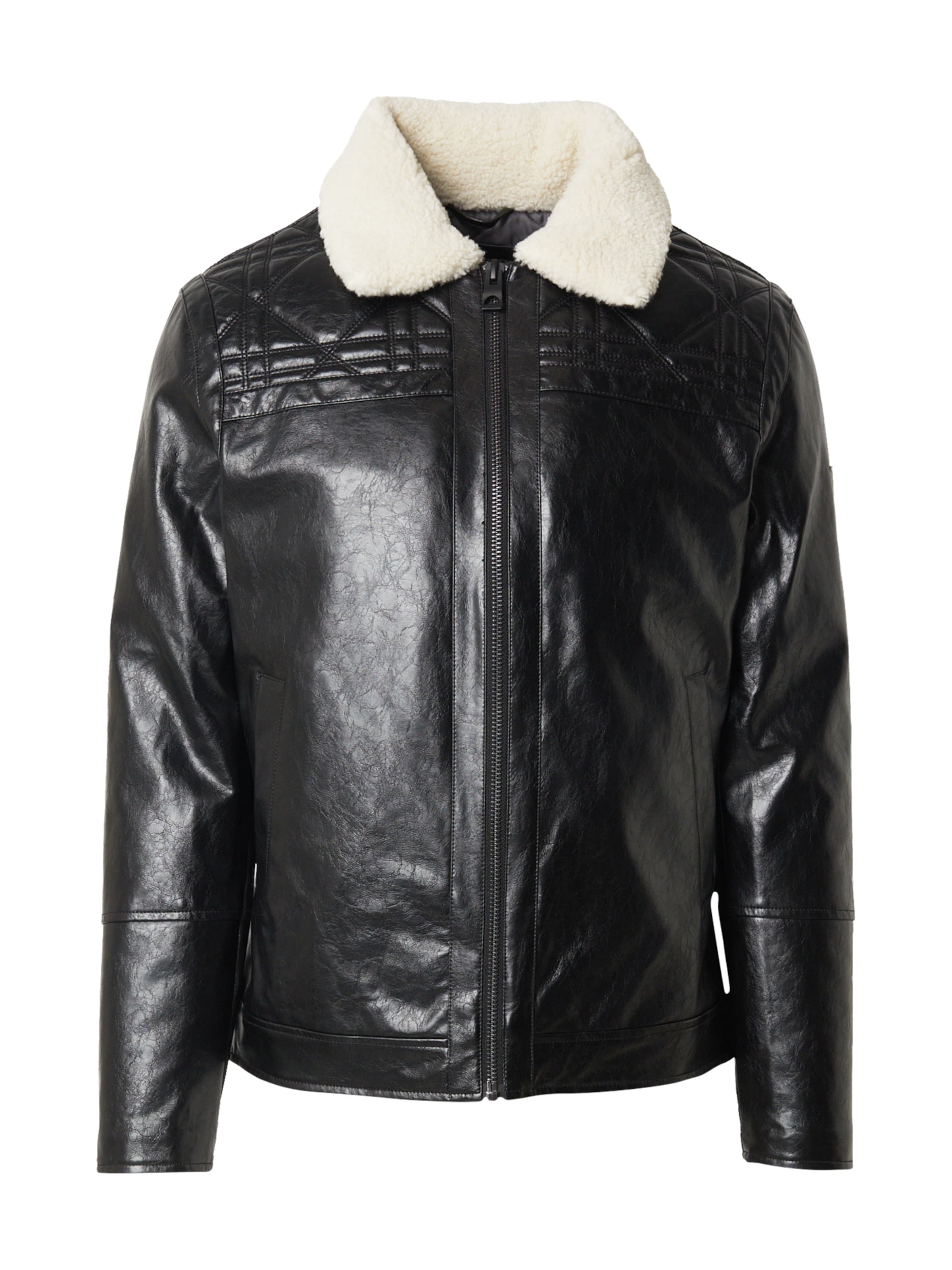 GUESS Övergångsjacka i svart: framsida