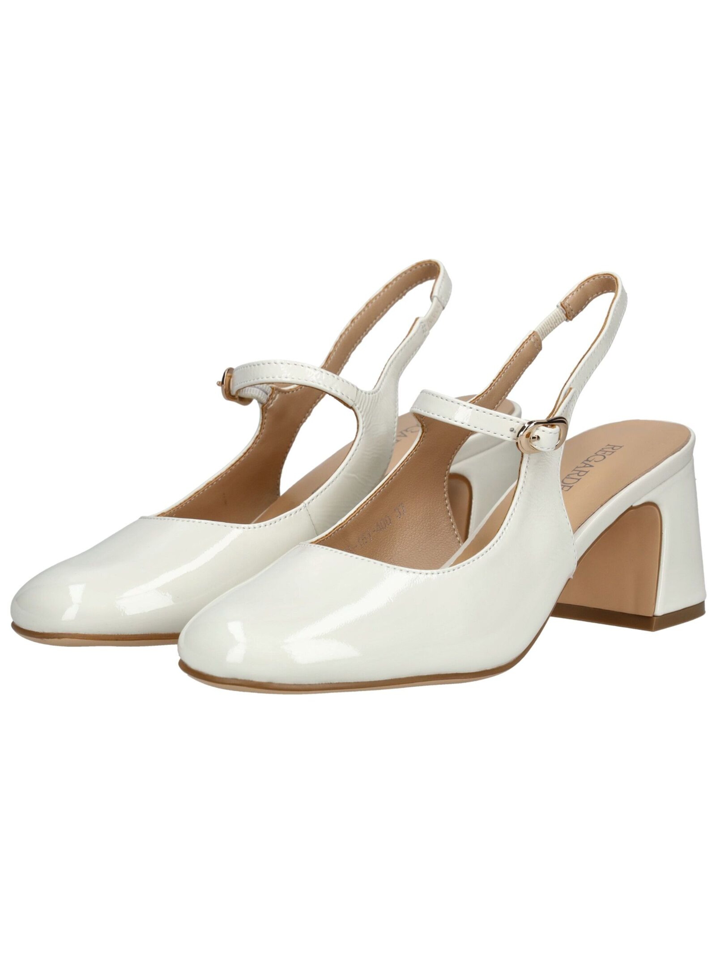 Escarpins à bride arrière Regarde le Ciel en blanc