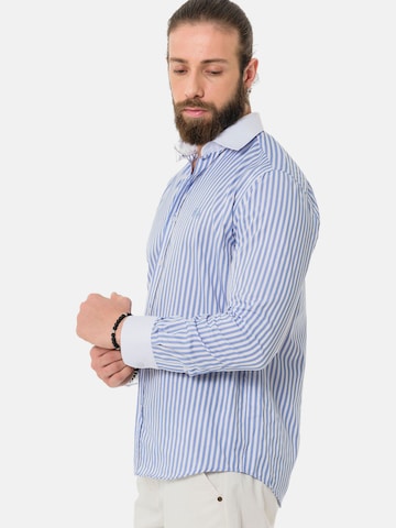 CIPO & BAXX Slim Fit Hemd 'CH192' in Blau