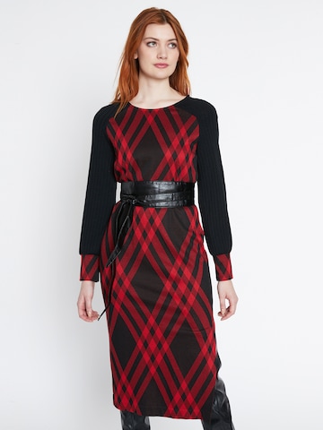 Ana Alcazar Jurk 'Soani' in Rood: voorkant