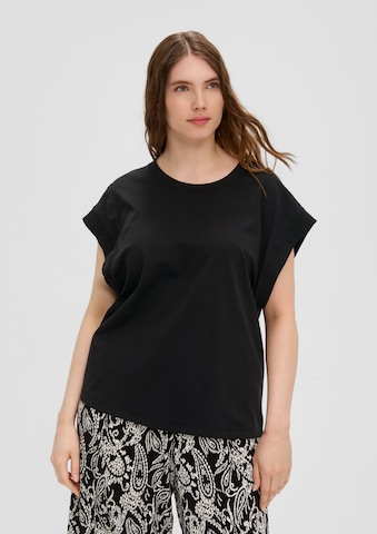 T-shirt s.Oliver Red Label Plus en noir : devant