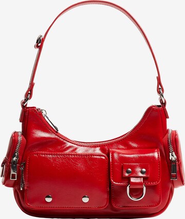 Bershka Shoulder bag in Red: front