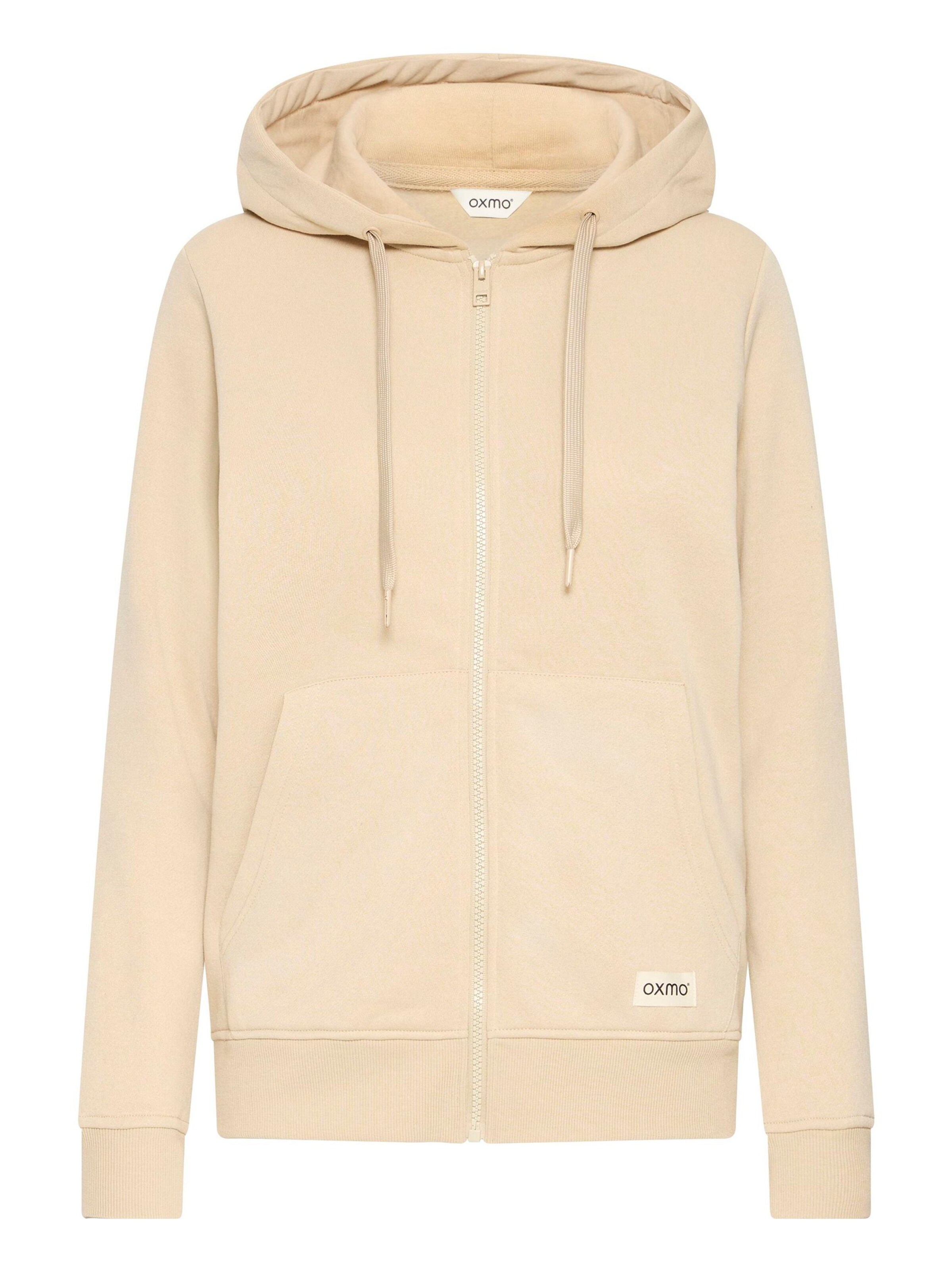 Giacca di felpa ' OXKAREN ' di Oxmo in beige: frontale