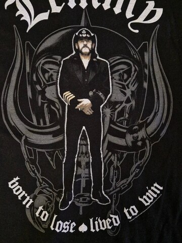 Lemmy Kilmister - Camiseta 'Lemmy Kilmister --Memorial Statue T-Shirt' en negro